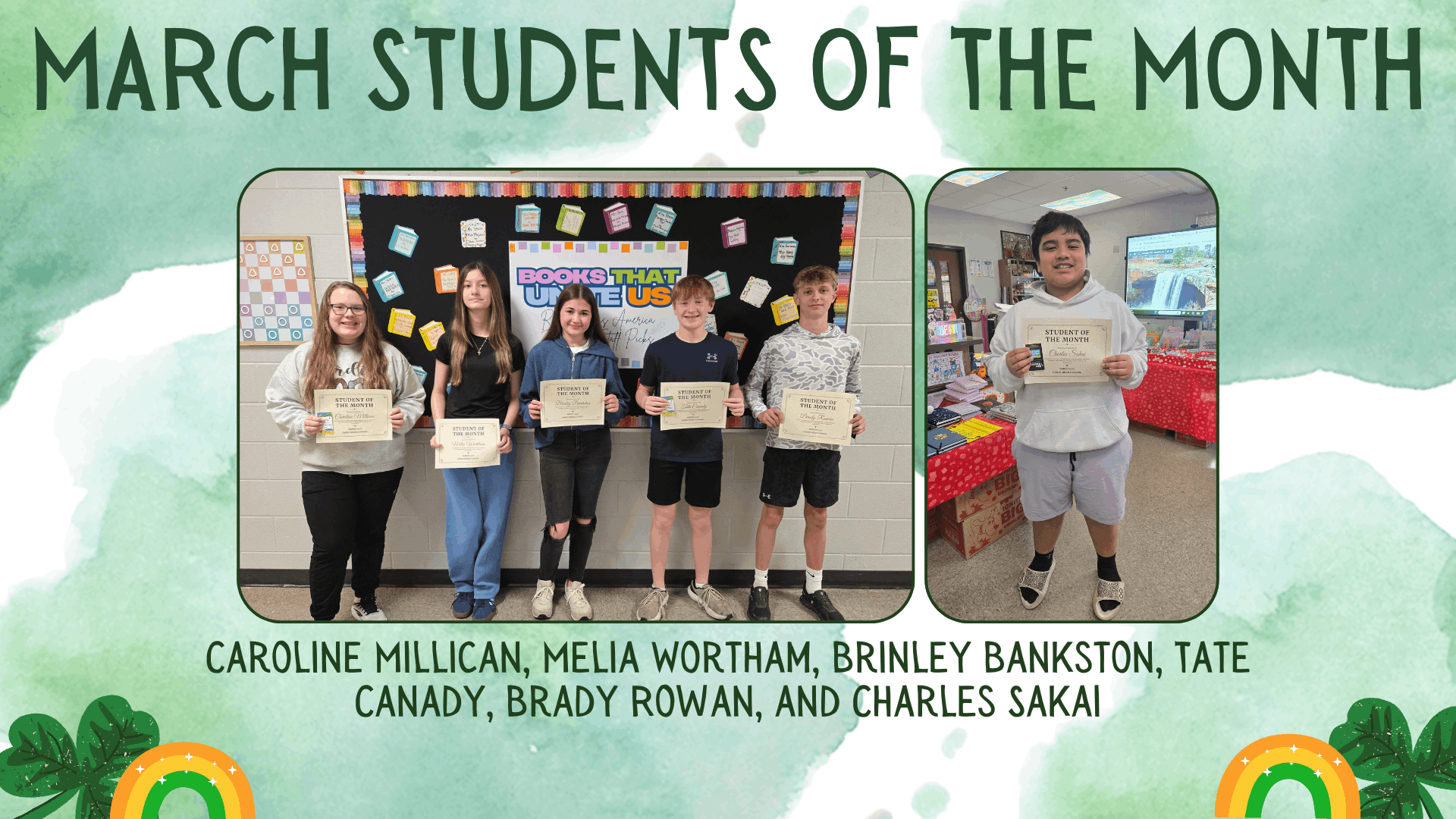 March Students of the Month